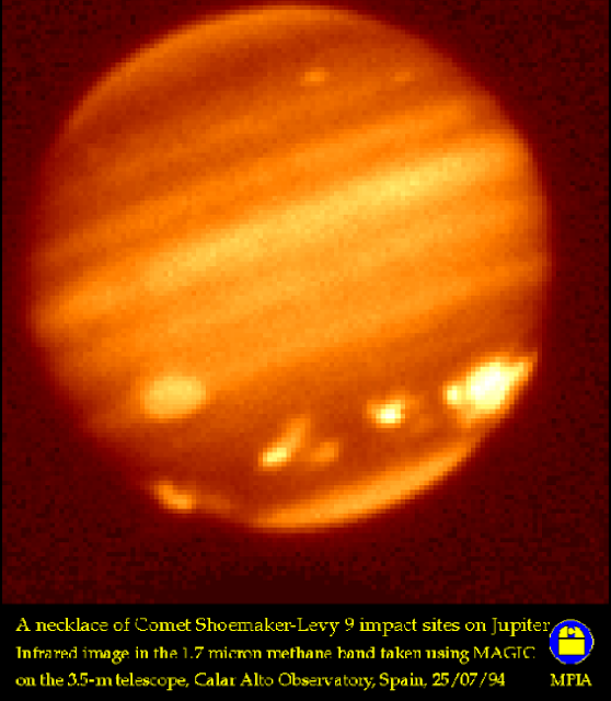 25 aniversario del impacto del cometa shoemaker-levy 9 contra Júpiter | Instituto de Astrofísica de Andalucía - CSIC