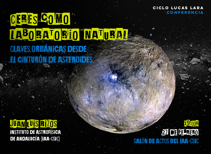 Ceres como laboratorio natural. Claves orgánicas desde el cinturón de asteroides