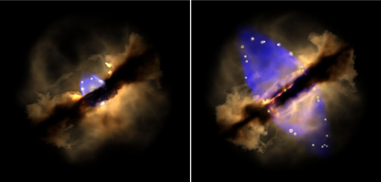 Se observa la gestación de un jet estelar en tiempo real | Instituto de Astrofísica de Andalucía - CSIC