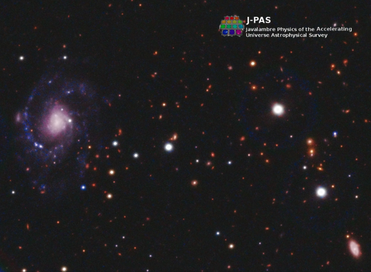 El proyecto astronómico J-PAS revela los primeros datos de su cartografiado del universo
