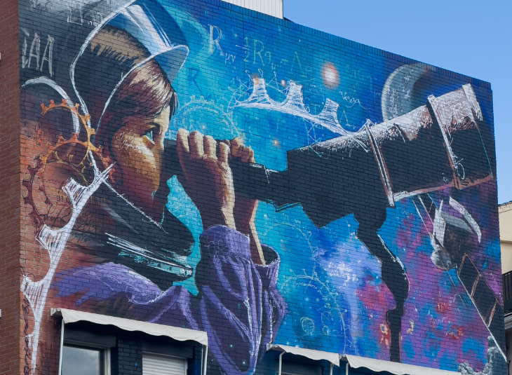 Un legado de ciencia y arte para Granada: el IAA inaugura su 50 aniversario con una intervención artística de El Niño de las Pinturas