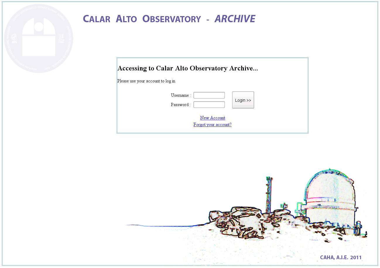 Archivo de datos del CAHA