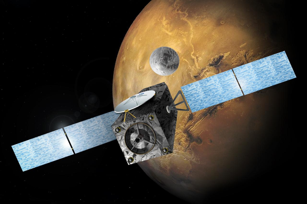 Imagen artística de la misión EXOMARS