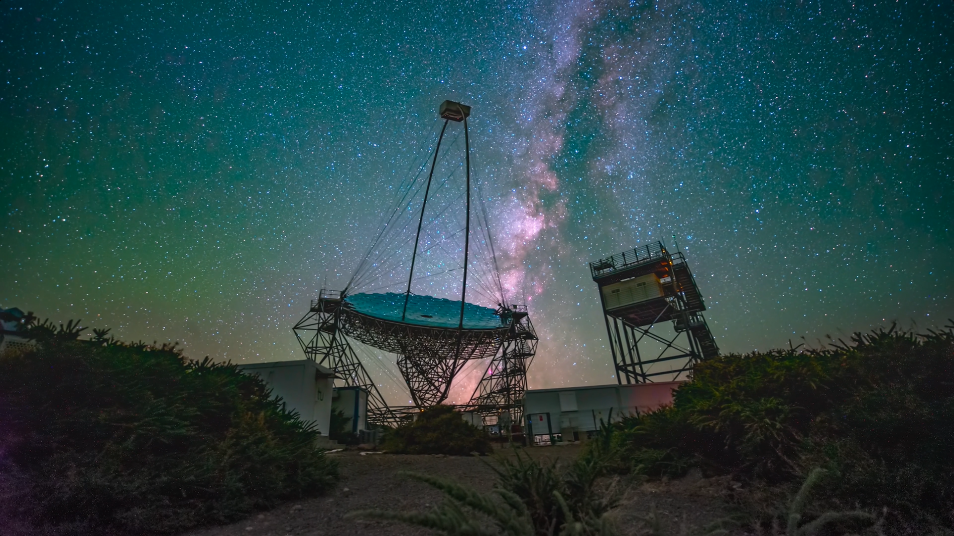 El telescopio LST-1, en La Palma.