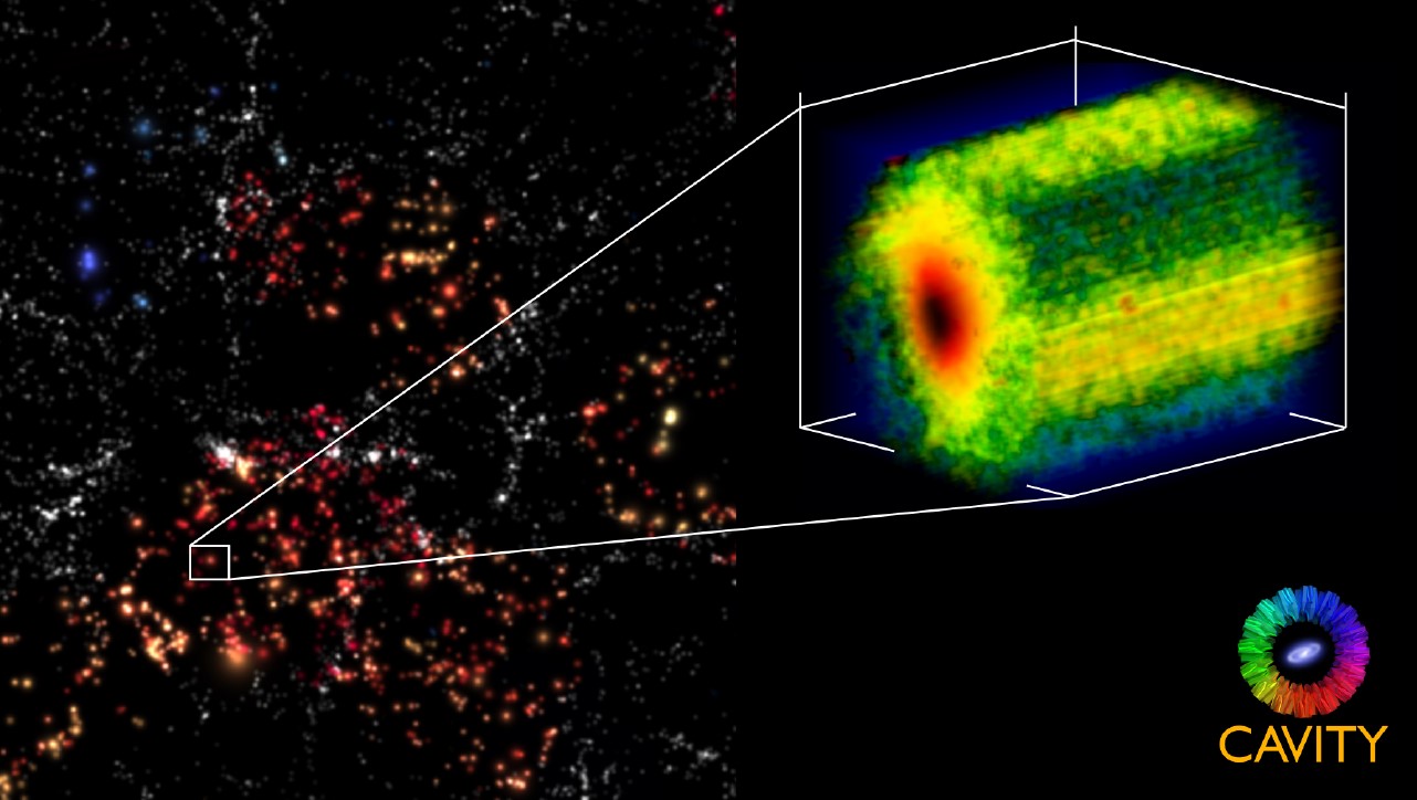 cavity Imagen de la región de formación estelar masiva AFGL 5180