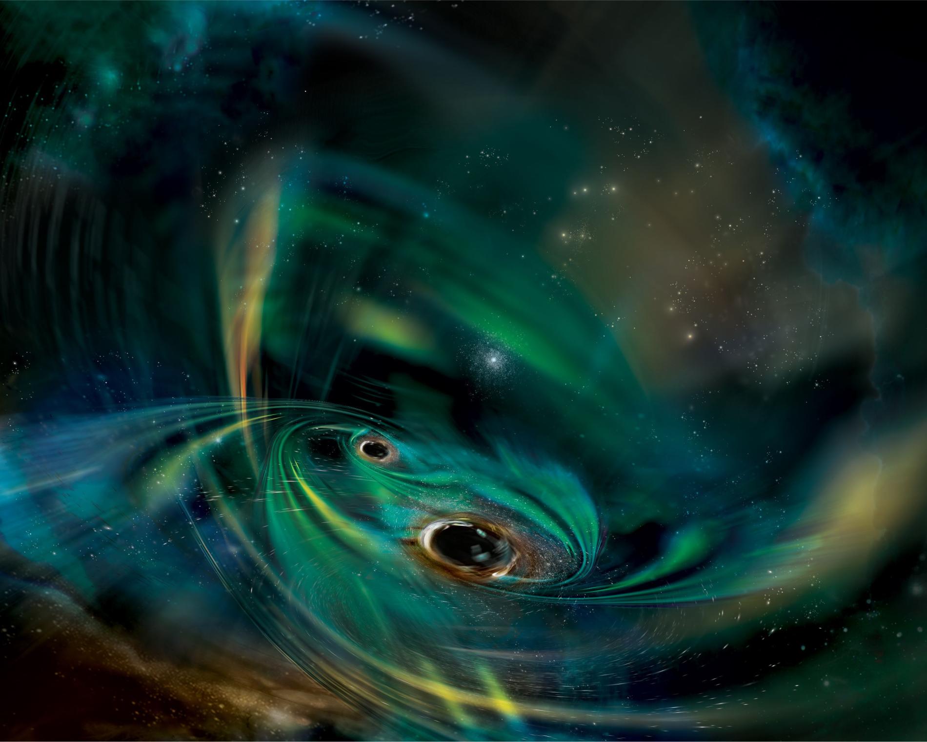 stma_binario_black_holes Imagen de la región de formación estelar masiva AFGL 5180