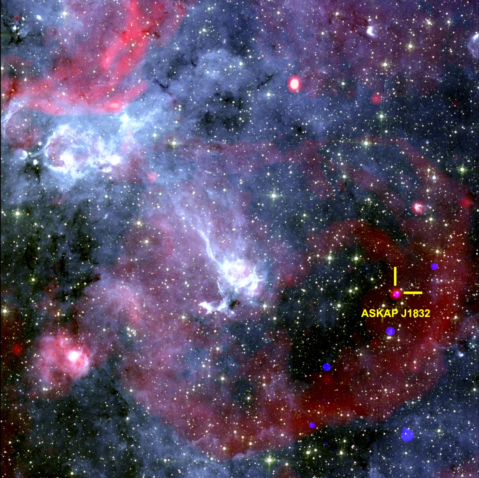 askap_j1832-0911 Imagen de la región de formación estelar masiva AFGL 5180
