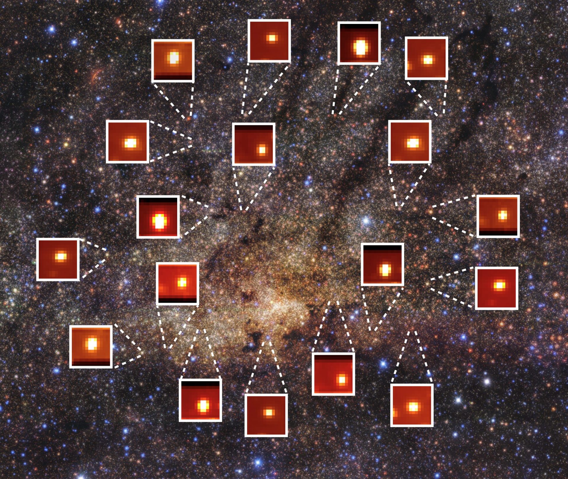 Imagen de la región de formación estelar masiva AFGL 5180