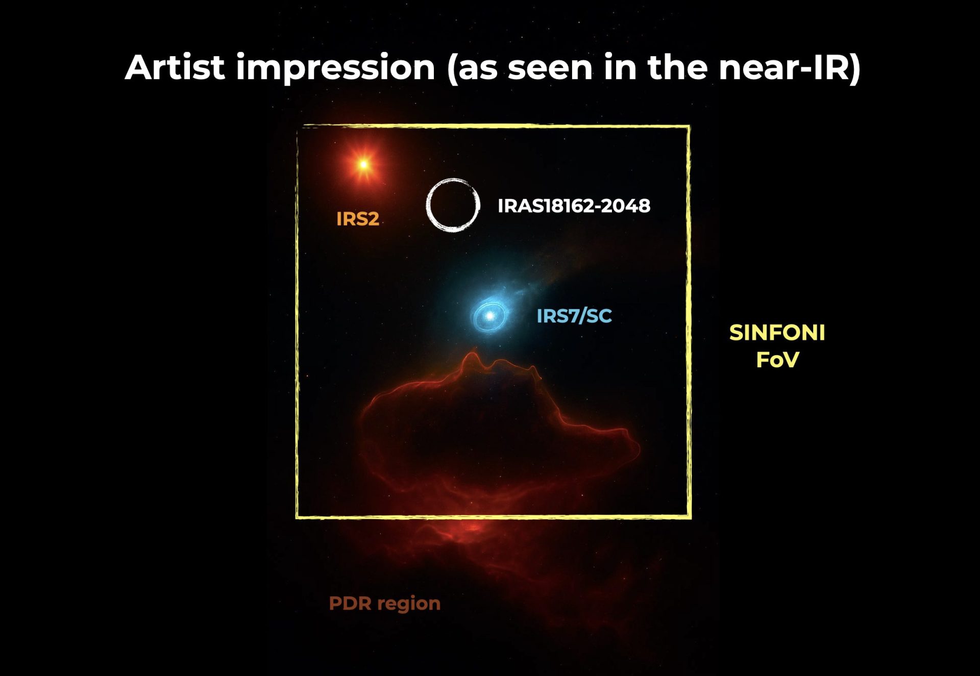 Imagen de la región de formación estelar masiva AFGL 5180
